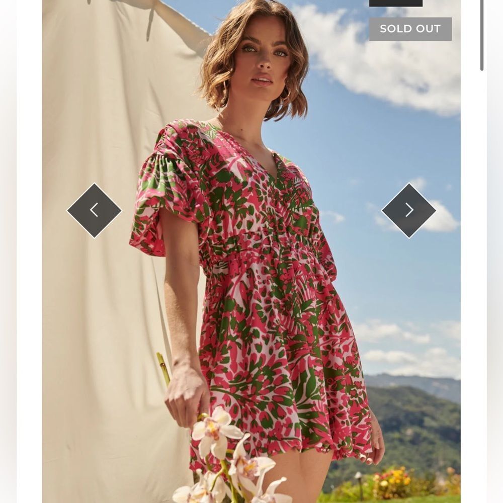 Sugarlips Cienega Floral Woodstock Bubble Mini Dress